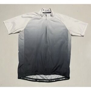 BICYCLE BOOTH Shirt Bike Cycling Jersey Top Lightweight Mens White Medium